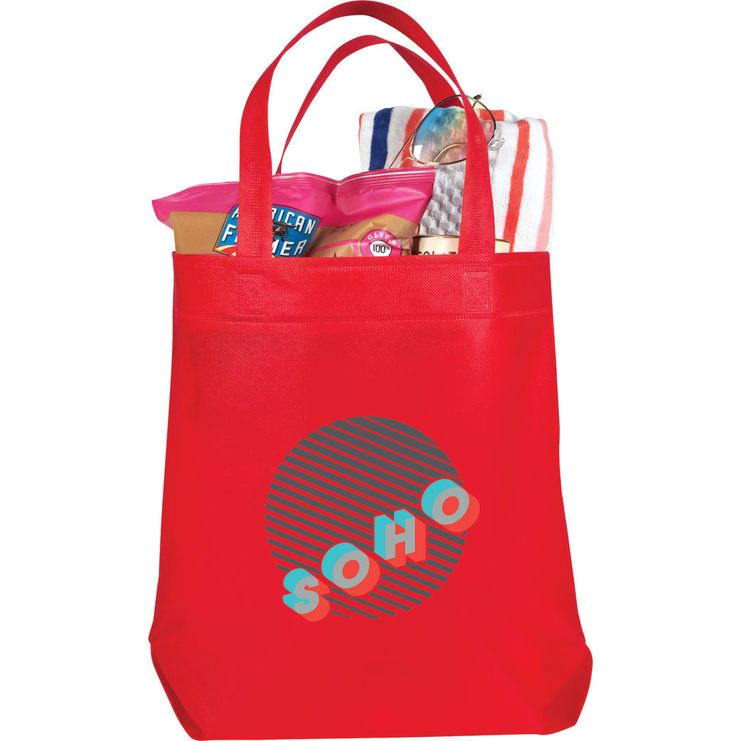 Challenger Non-Woven Shopper Tote - SM-5727 Red