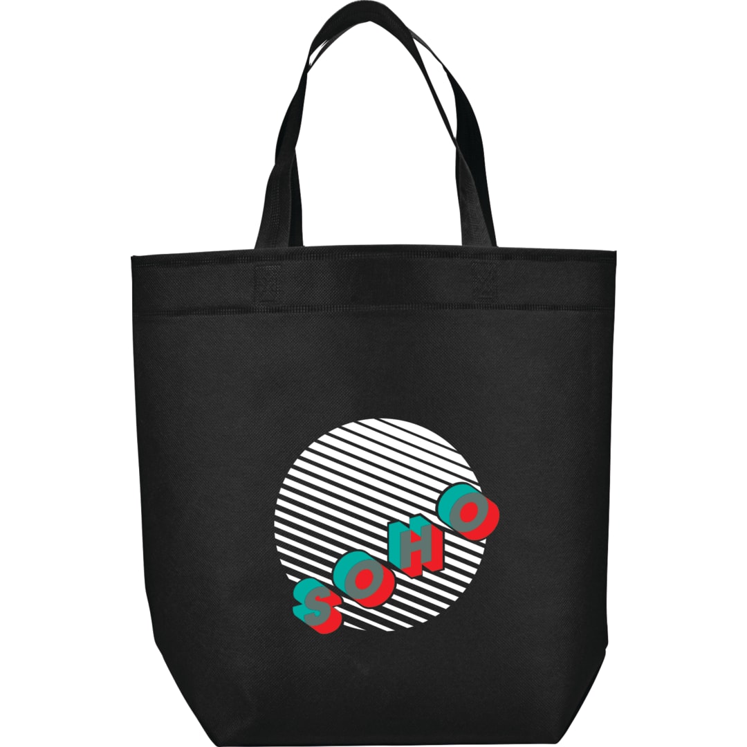 Challenger Non-Woven Shopper Tote - SM-5727 Black