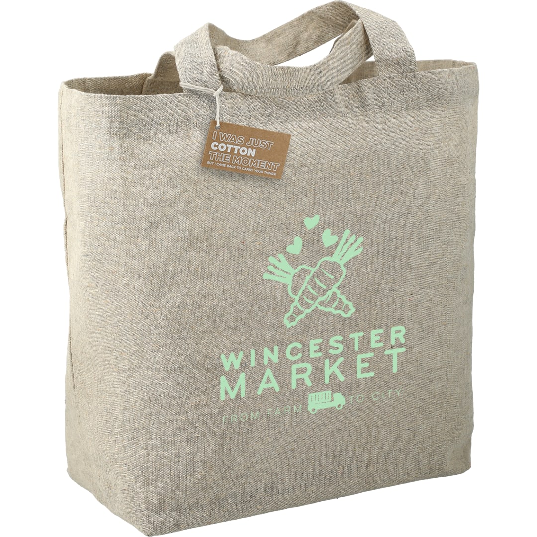 Bullet Recycled 5oz Cotton Twill Grocery Tote - SM-5779 Natural