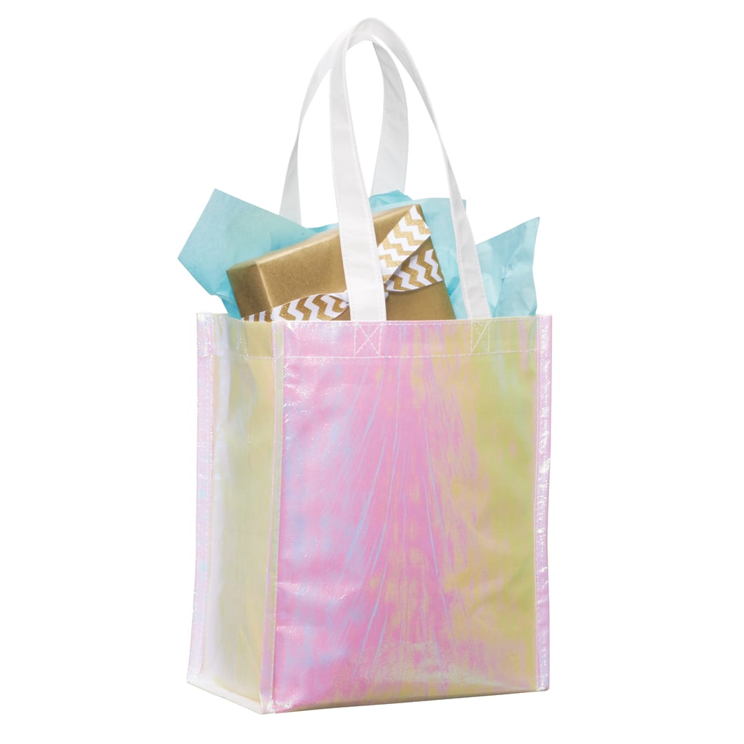 Iridescent Non-Woven Gift Tote - SM-5793 Blue