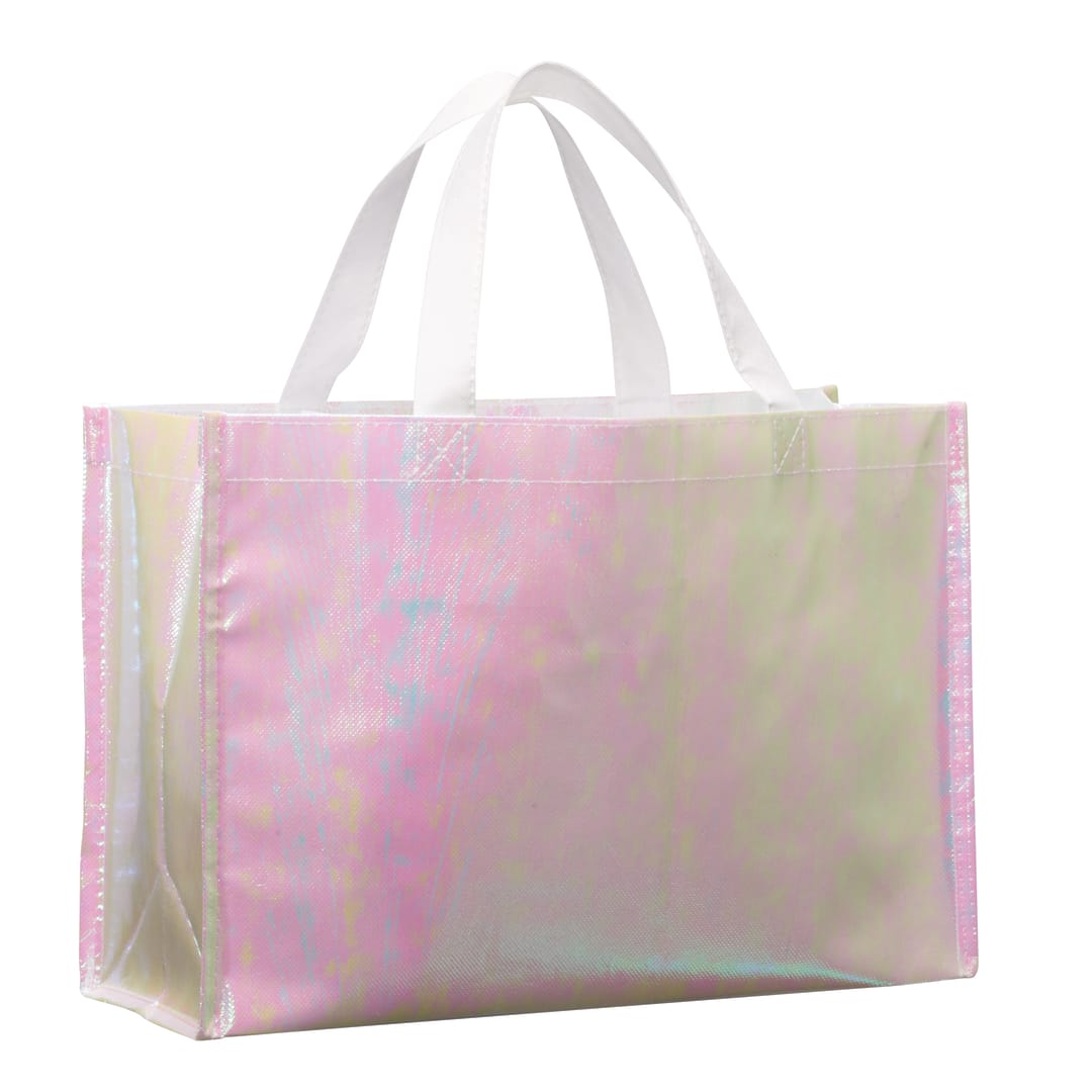 Iridescent Non-Woven Shopper Tote - SM-5797 Blue