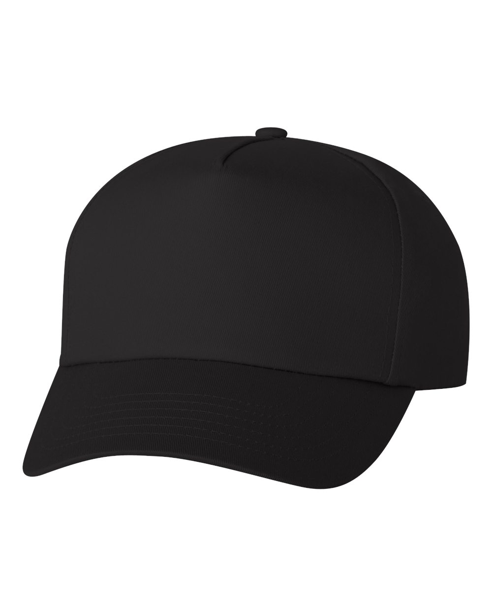 Valucap Five-Panel Twill Cap - 8869 Black