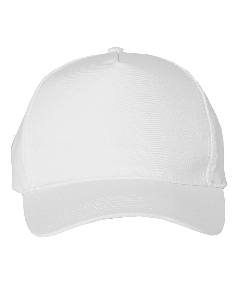 Valucap Five-Panel Twill Cap - 8869 White