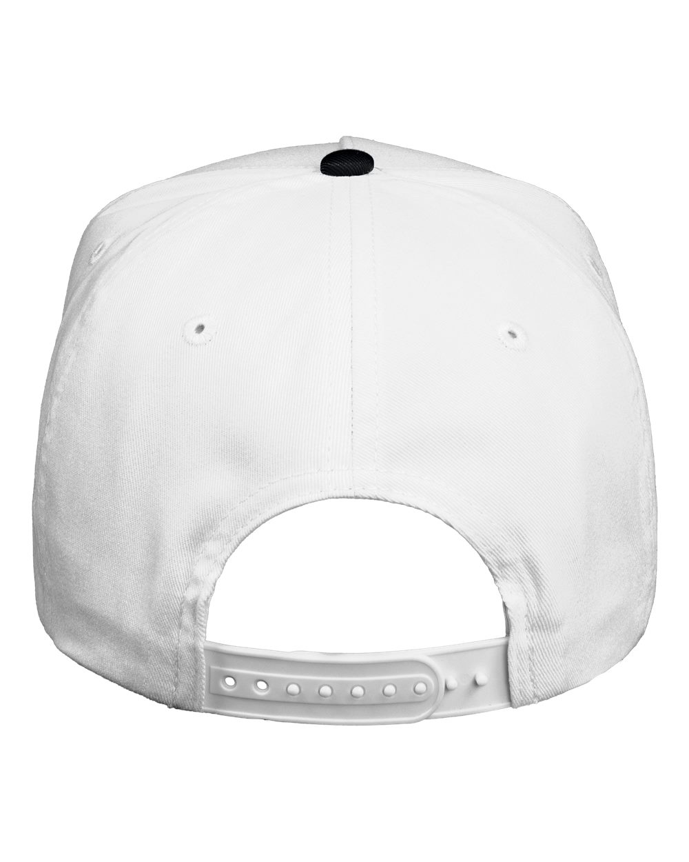 Valucap Five-Panel Twill Cap - 8869 White- Black
