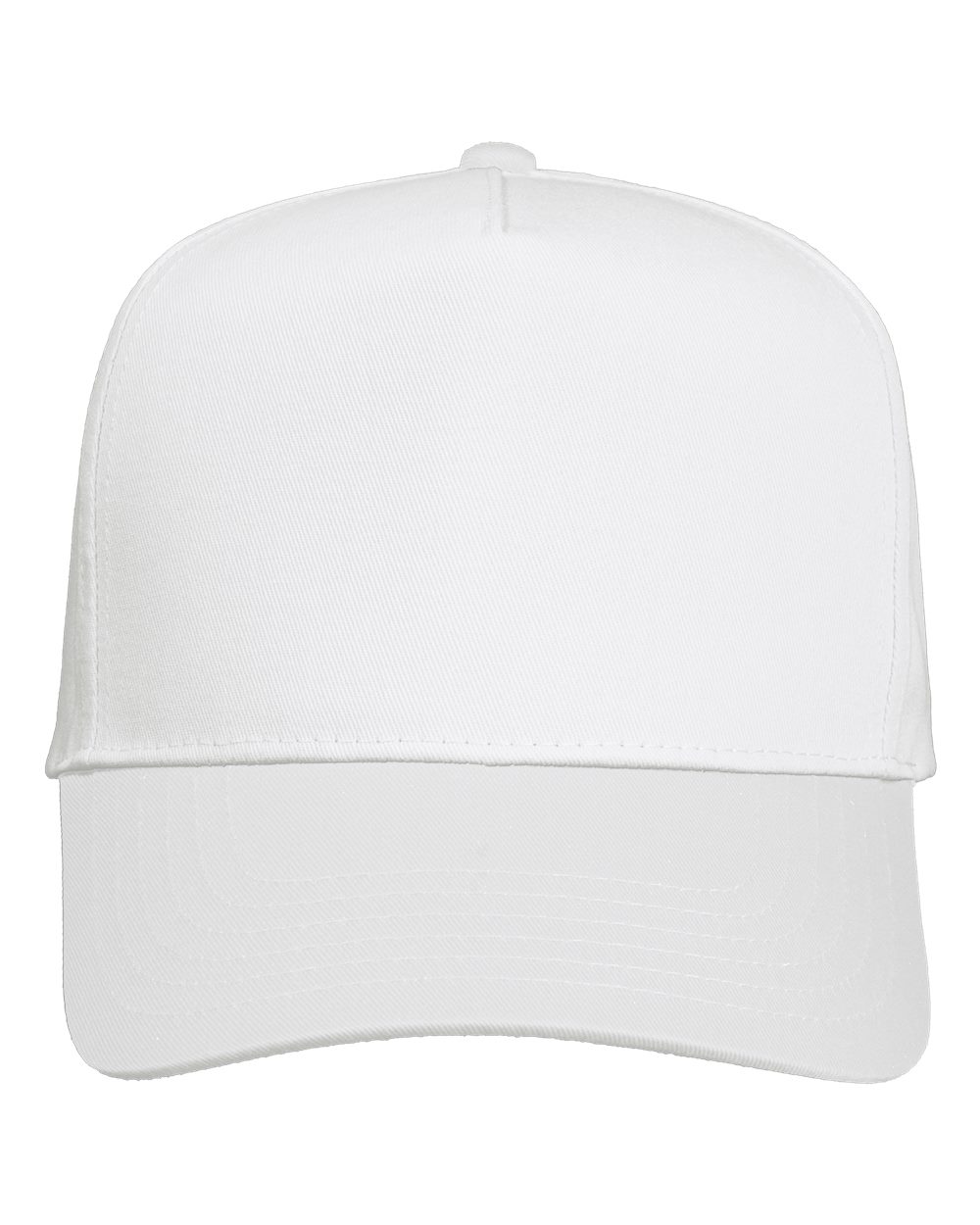 Valucap Five-Panel Twill Cap - 8869 White
