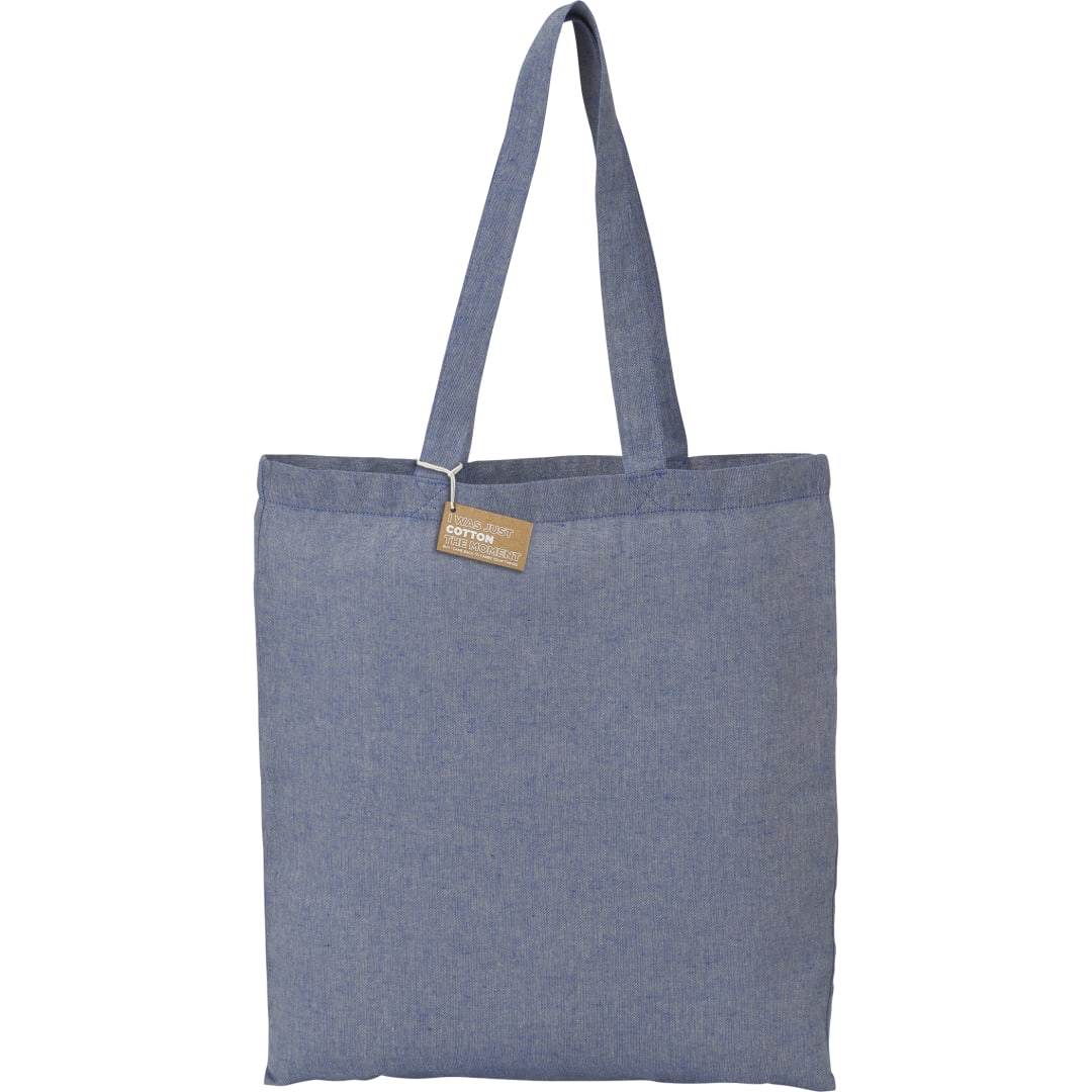 Bullet Recycled 5oz Cotton Twill Tote - SM-5830 Blue
