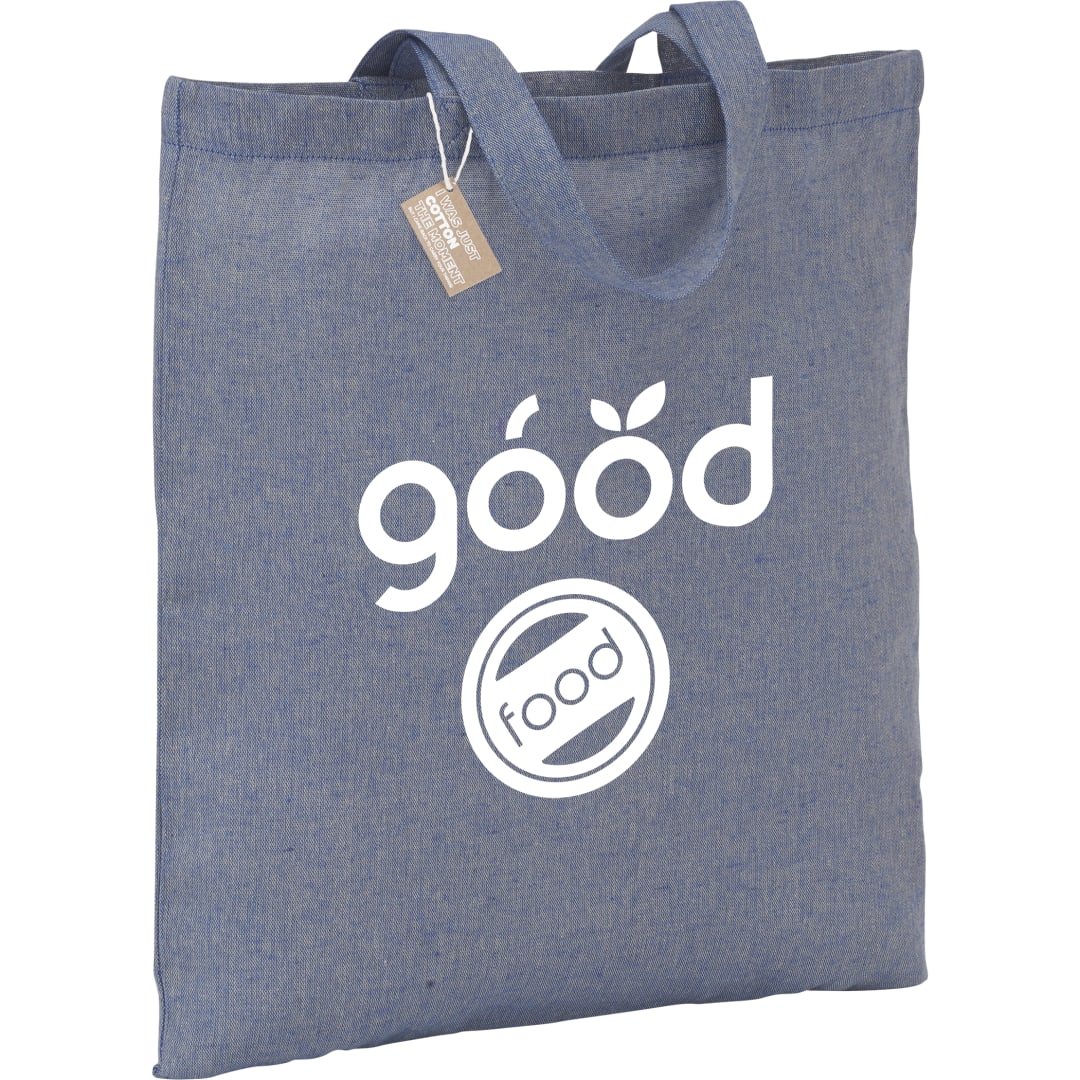 Bullet Recycled 5oz Cotton Twill Tote - SM-5830 Blue
