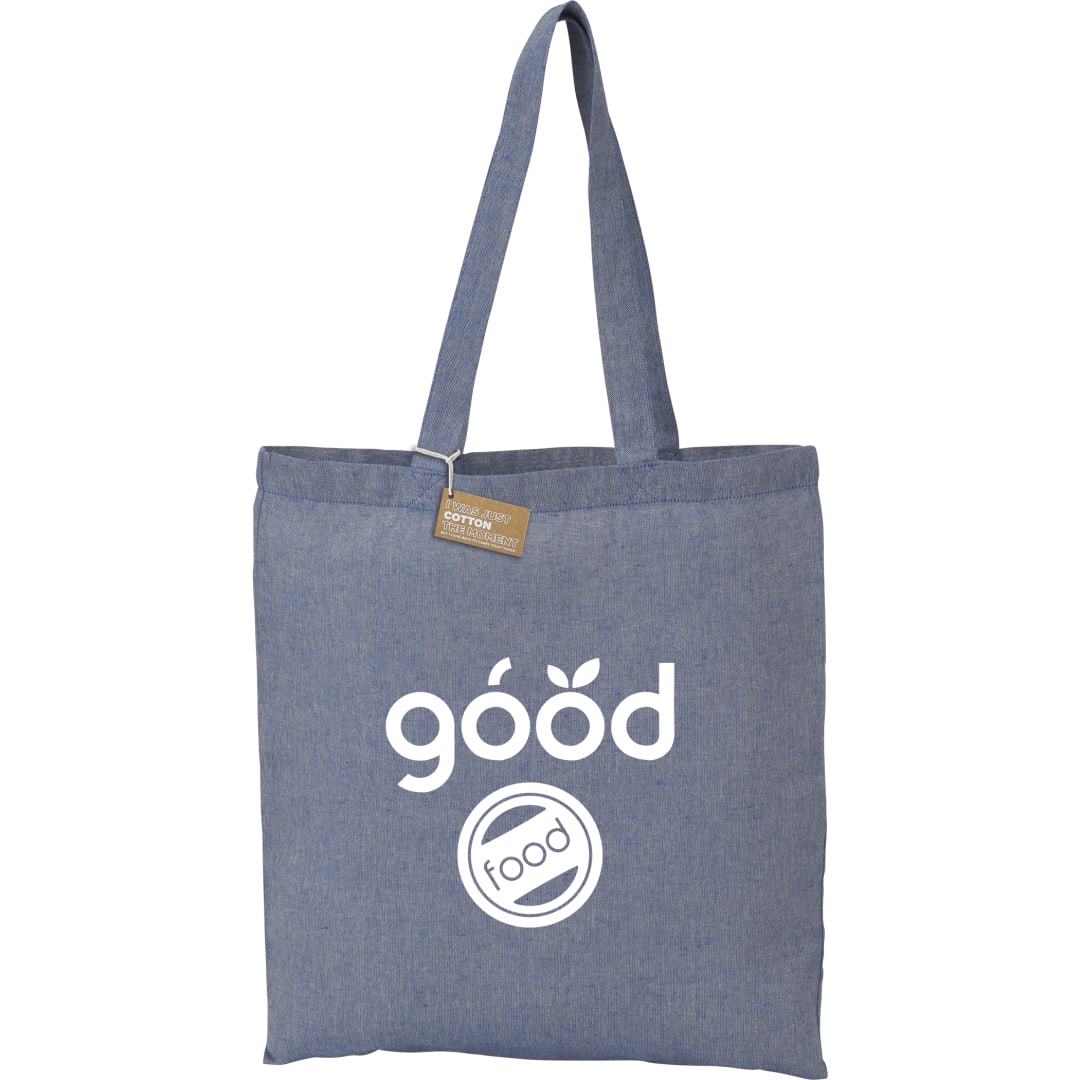 Bullet Recycled 5oz Cotton Twill Tote - SM-5830 Blue