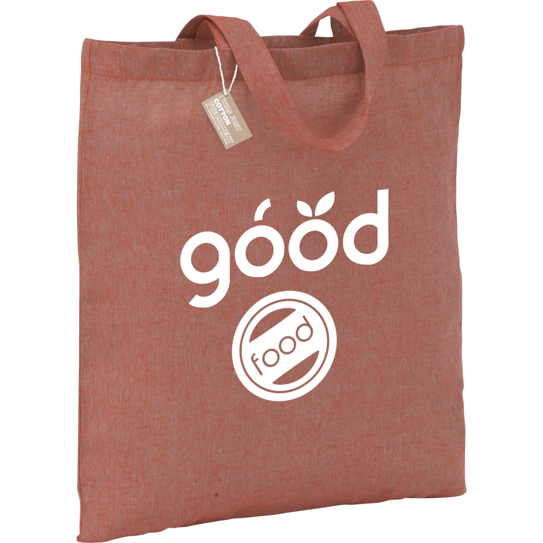 Bullet Recycled 5oz Cotton Twill Tote - SM-5830 Red