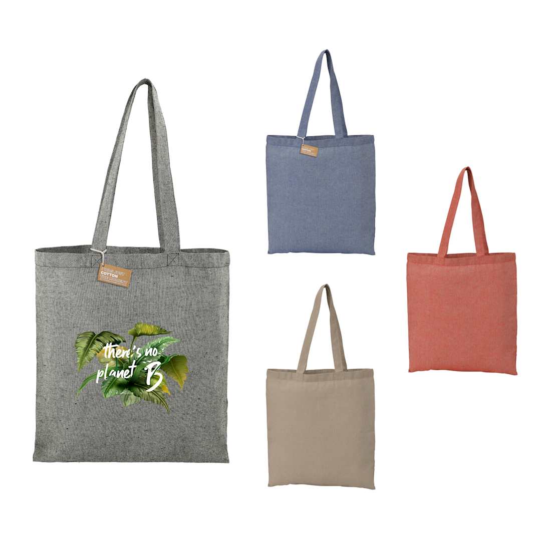 Bullet Recycled 5oz Cotton Twill Tote - SM-5830 Black