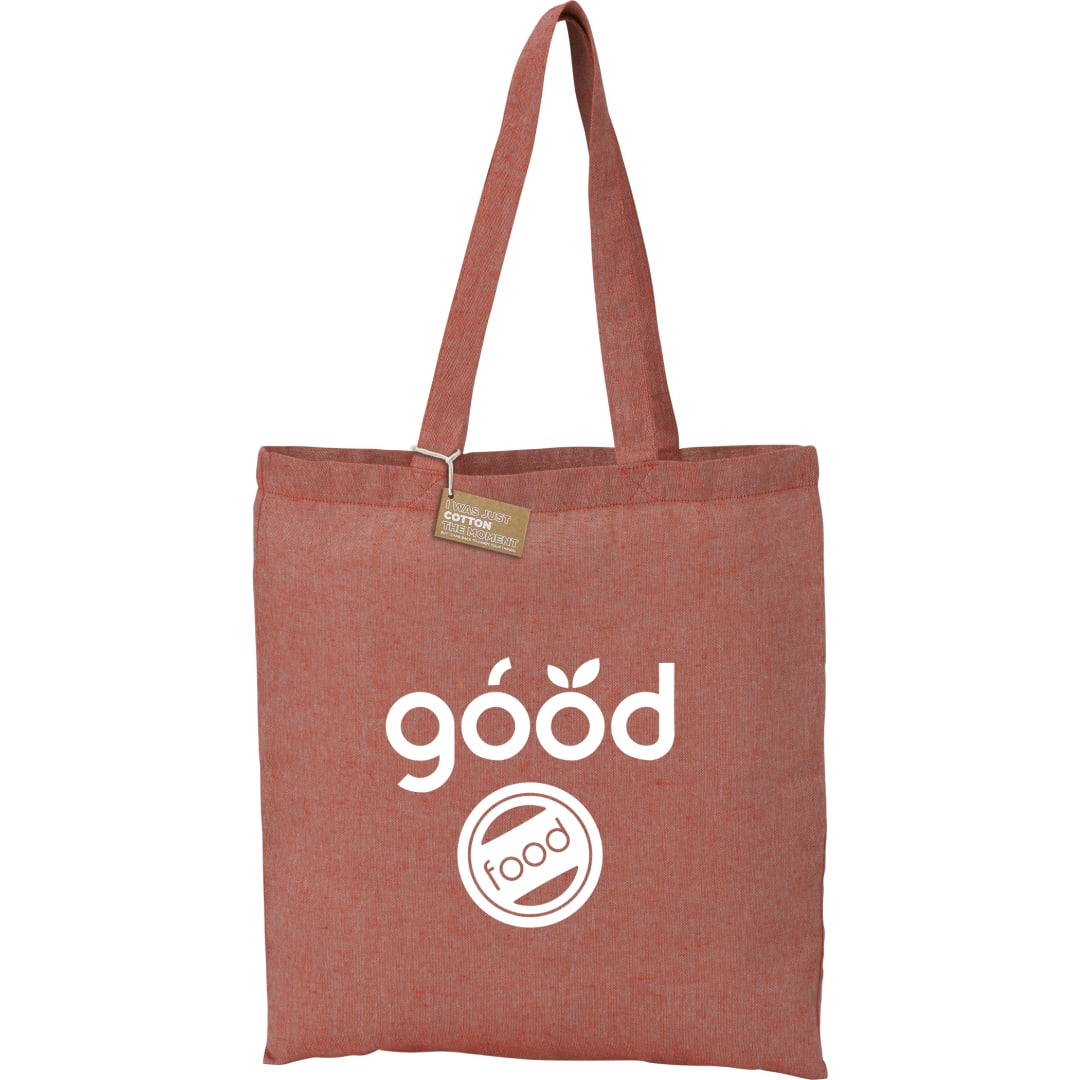 Bullet Recycled 5oz Cotton Twill Tote - SM-5830 Red