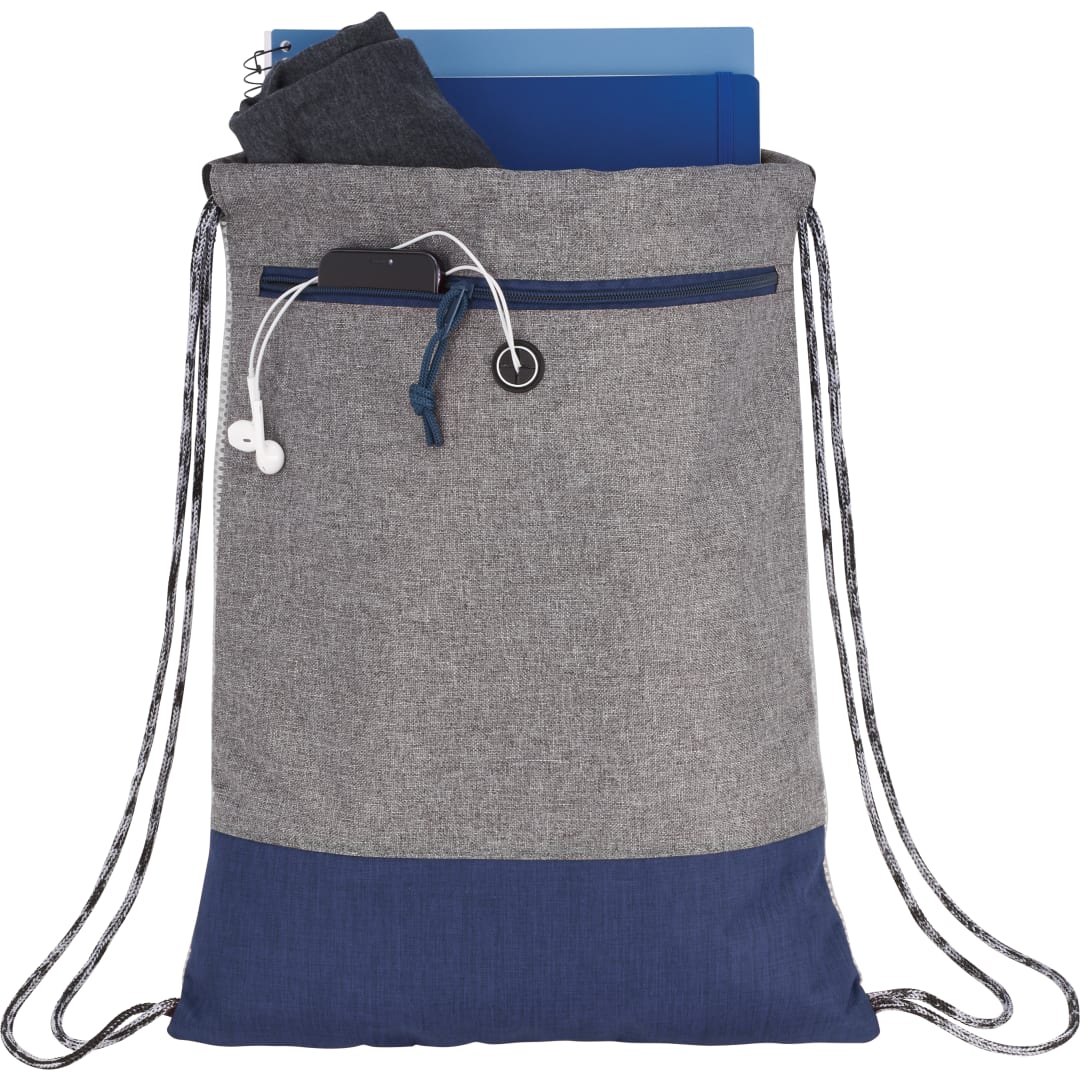 Logan Drawstring Bag - SM-5856 Blue
