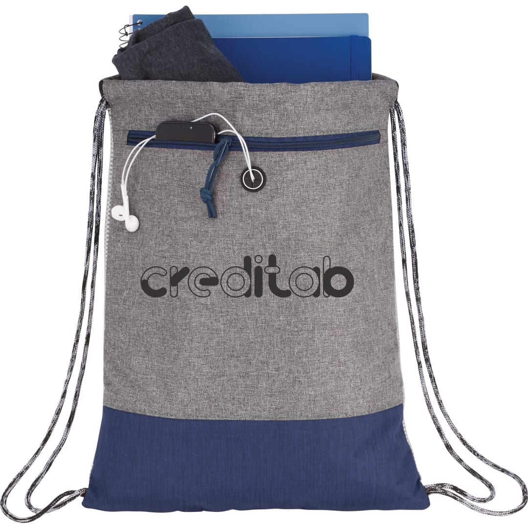 Logan Drawstring Bag - SM-5856 Blue