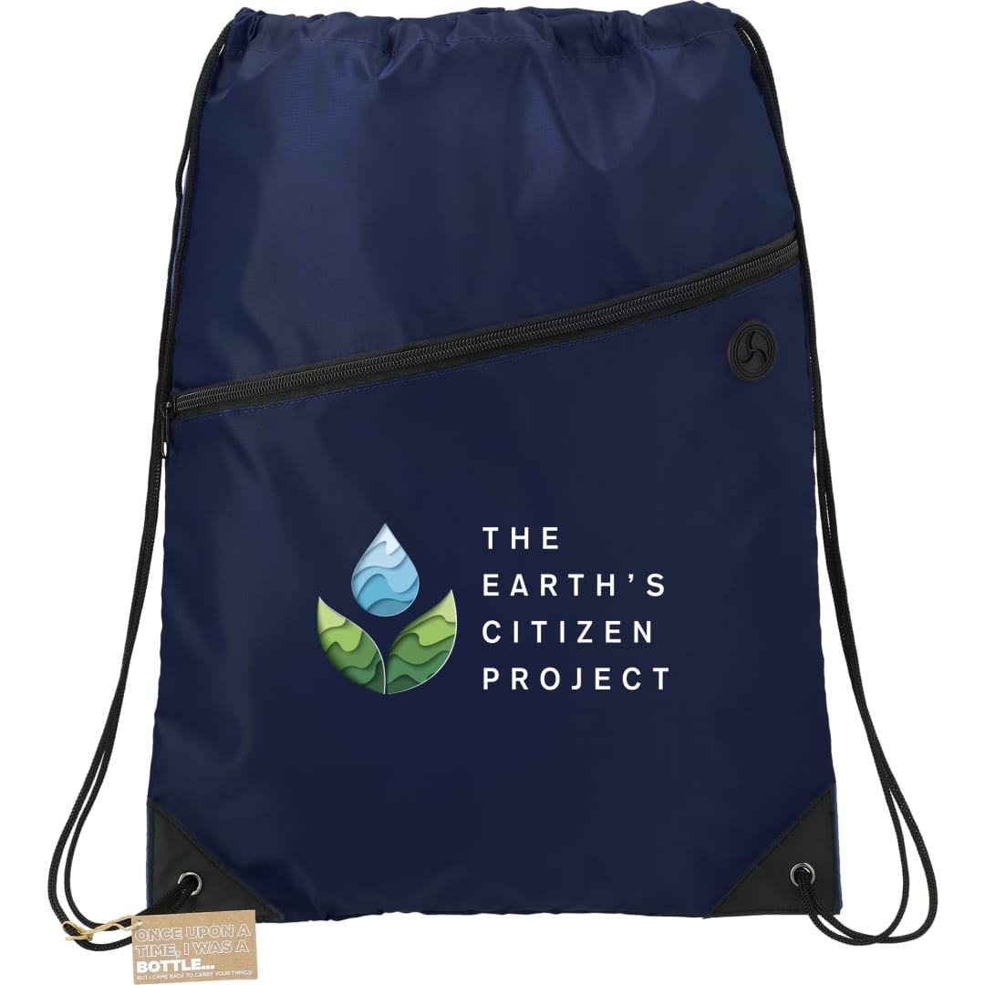 Bullet Robin RPET Drawstring Bag - SM-5915 Blue