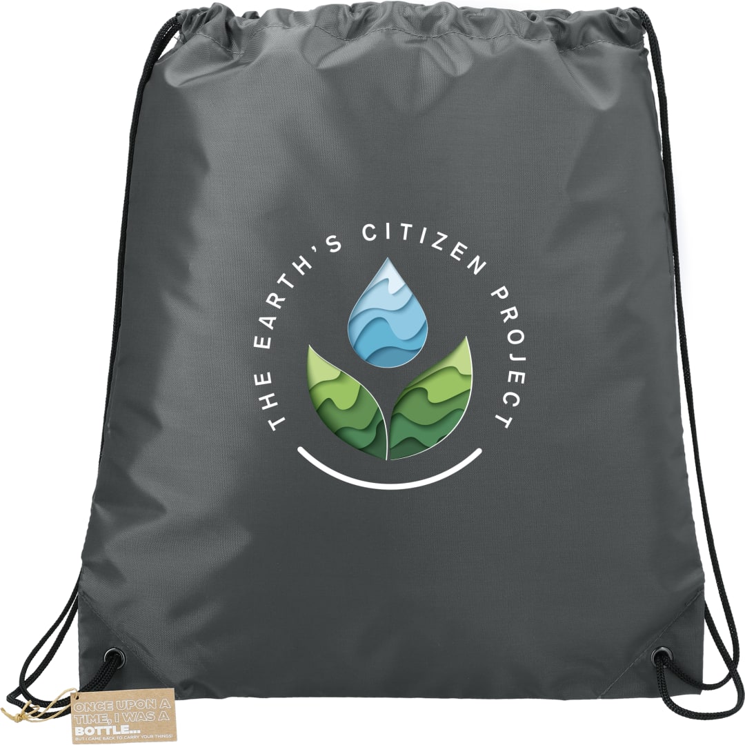 Bullet Oriole RPET Drawstring Bag - SM-5917 Gray