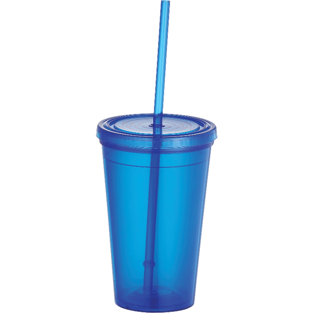  Iceberg 16oz Double-Wall Tumbler w/Straw - SM-6635