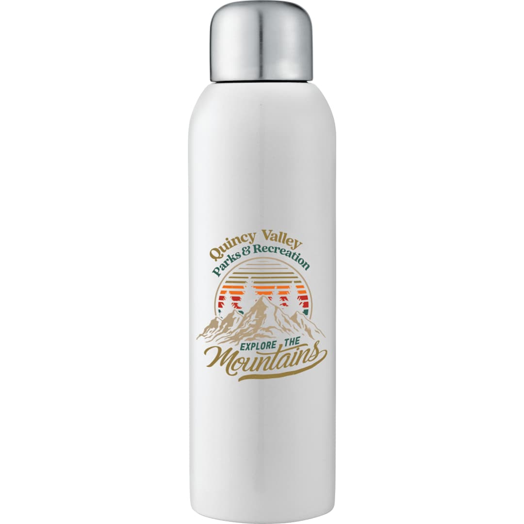Guzzle 28oz Stainless Sports Bottle - SM-6685 White