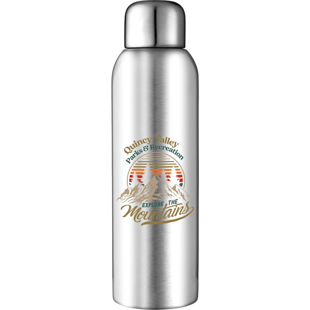 Guzzle 28oz Stainless Sports Bottle - SM-6685 Silver