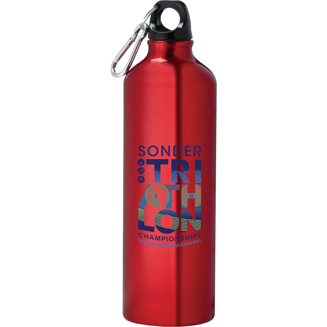 Bullet Pacific 26oz Aluminum Sports Bottle - SM-6789 Red