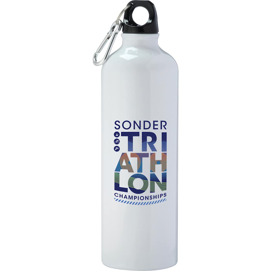 Bullet Pacific 26oz Aluminum Sports Bottle - SM-6789 White