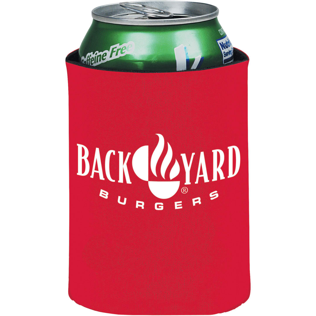 12oz Collapsible Can Insulator - SM-6890 Red