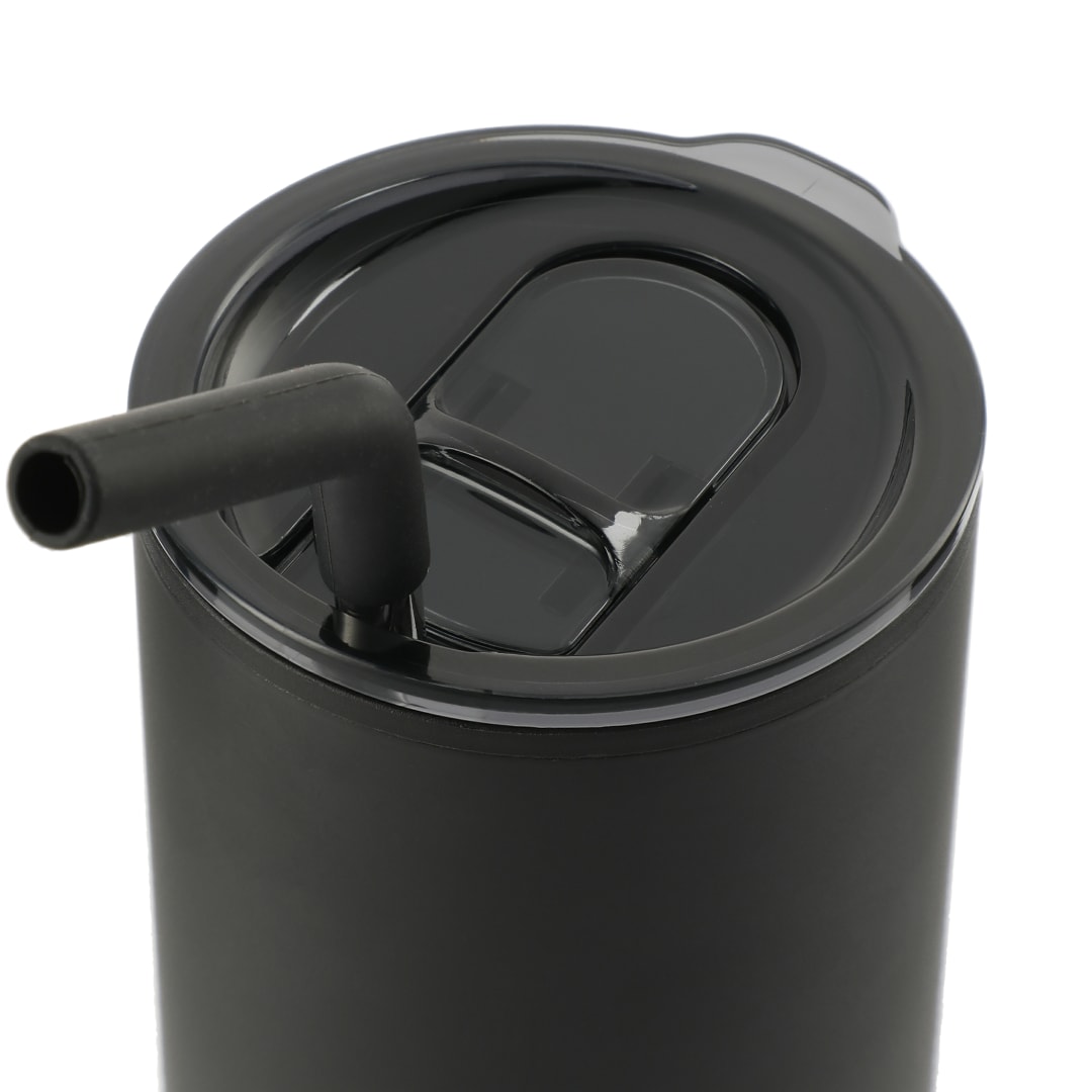 Lagom 16oz Tumbler w/ SS Straw - SM-6908 Black