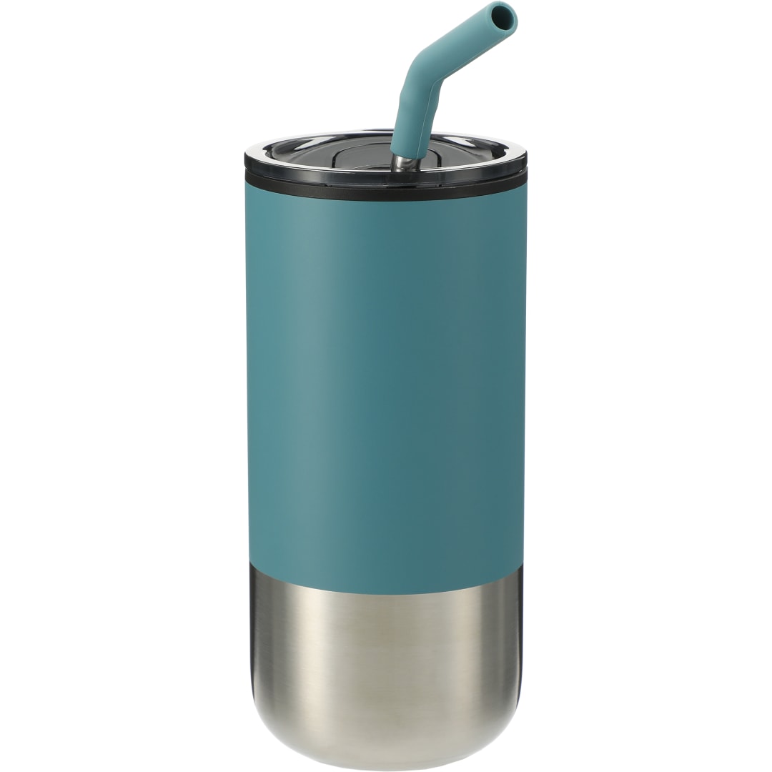 Lagom 16oz Tumbler w/ SS Straw - SM-6908 Green