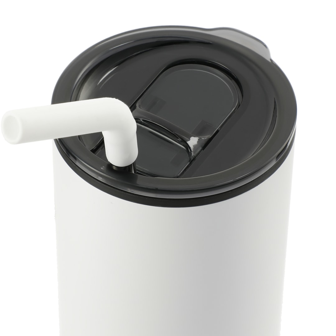 Lagom 16oz Tumbler w/ SS Straw - SM-6908 White