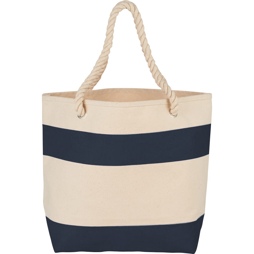 Rope Handle 16oz Cotton Canvas Tote - SM-7092 Blue