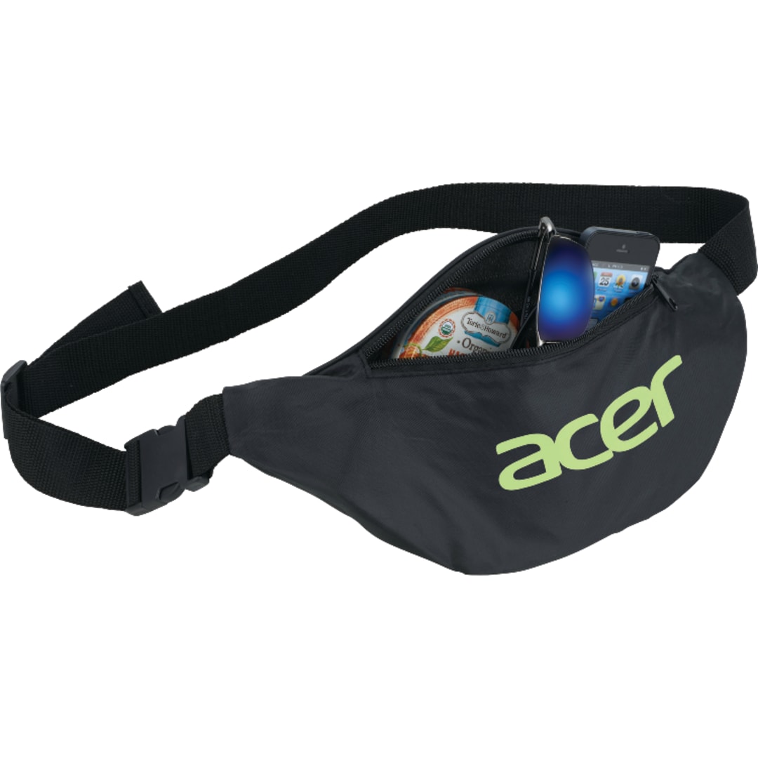 Bullet Hipster Budget Fanny Pack - SM-7102 Black