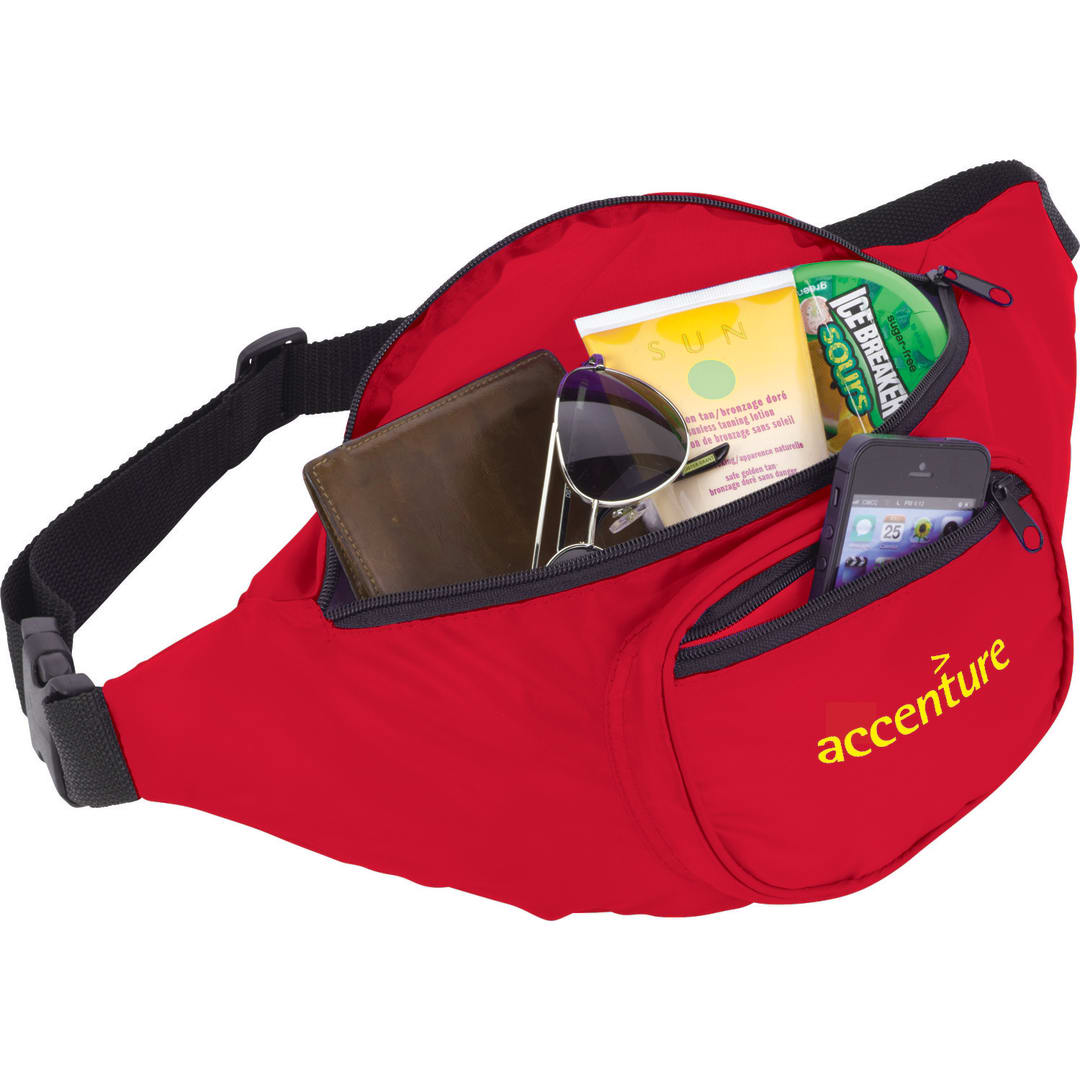 Hipster Deluxe Fanny Pack - SM-7103 Red