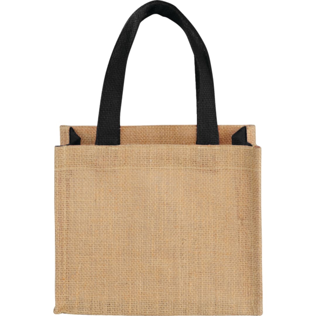 Mini Jute Gift Tote - SM-7122 Black