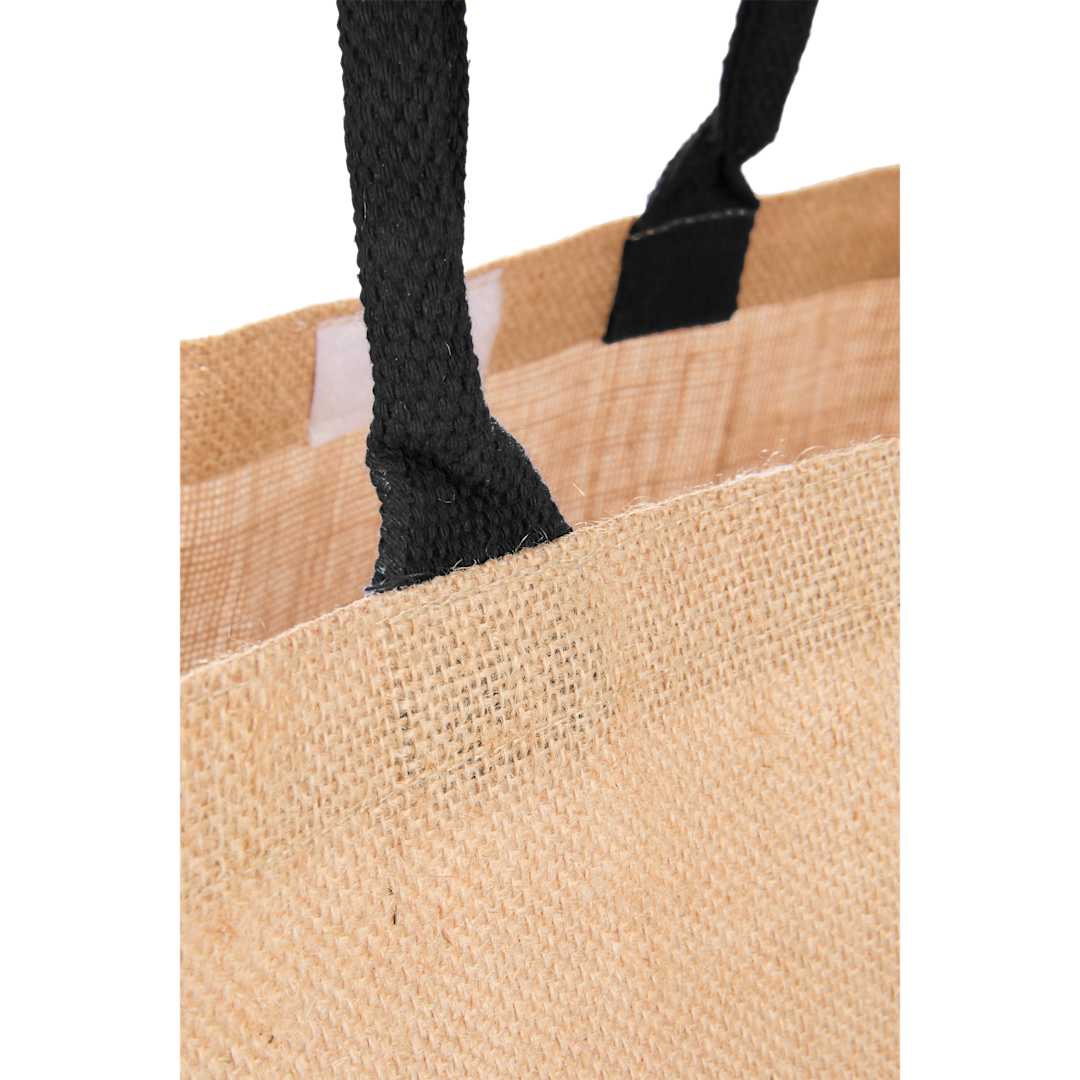 Large Jute Tote - SM-7126 Black