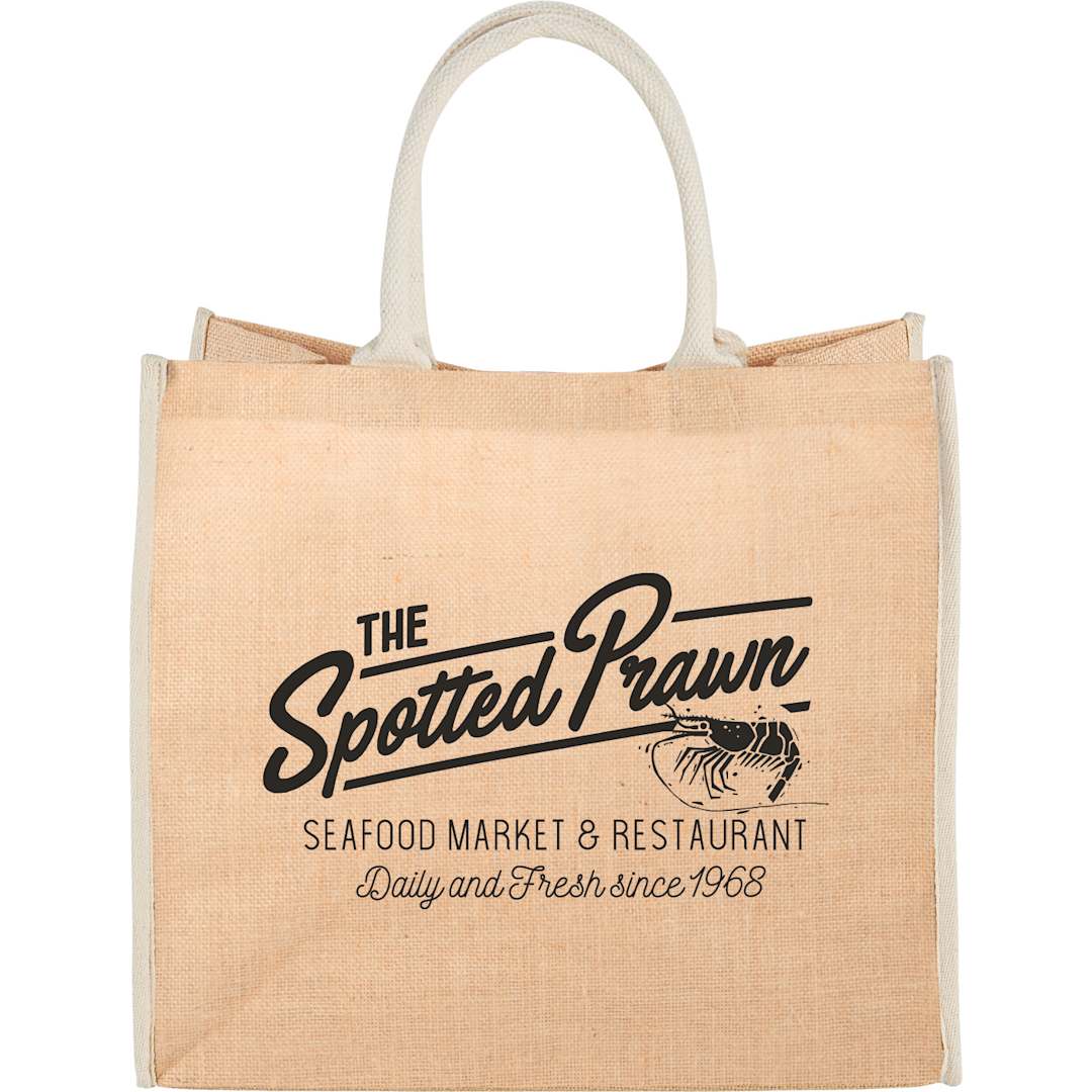 Large Jute Tote - SM-7126 Metallic