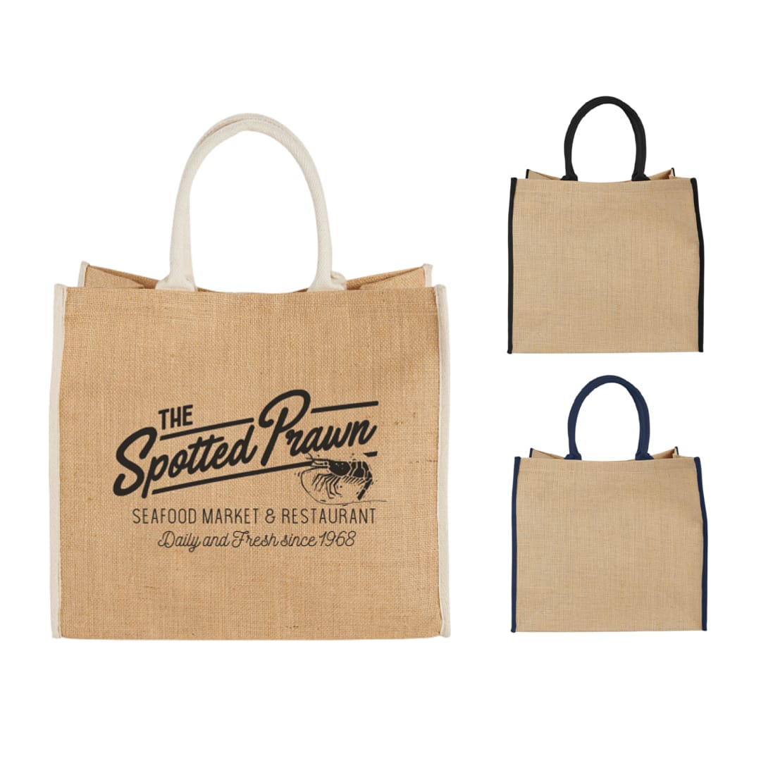 Large Jute Tote - SM-7126 Metallic