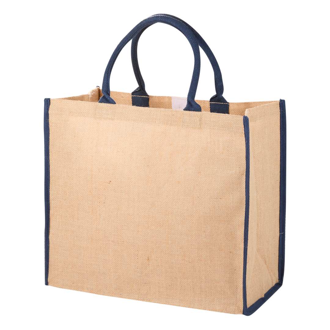 Large Jute Tote - SM-7126 Blue