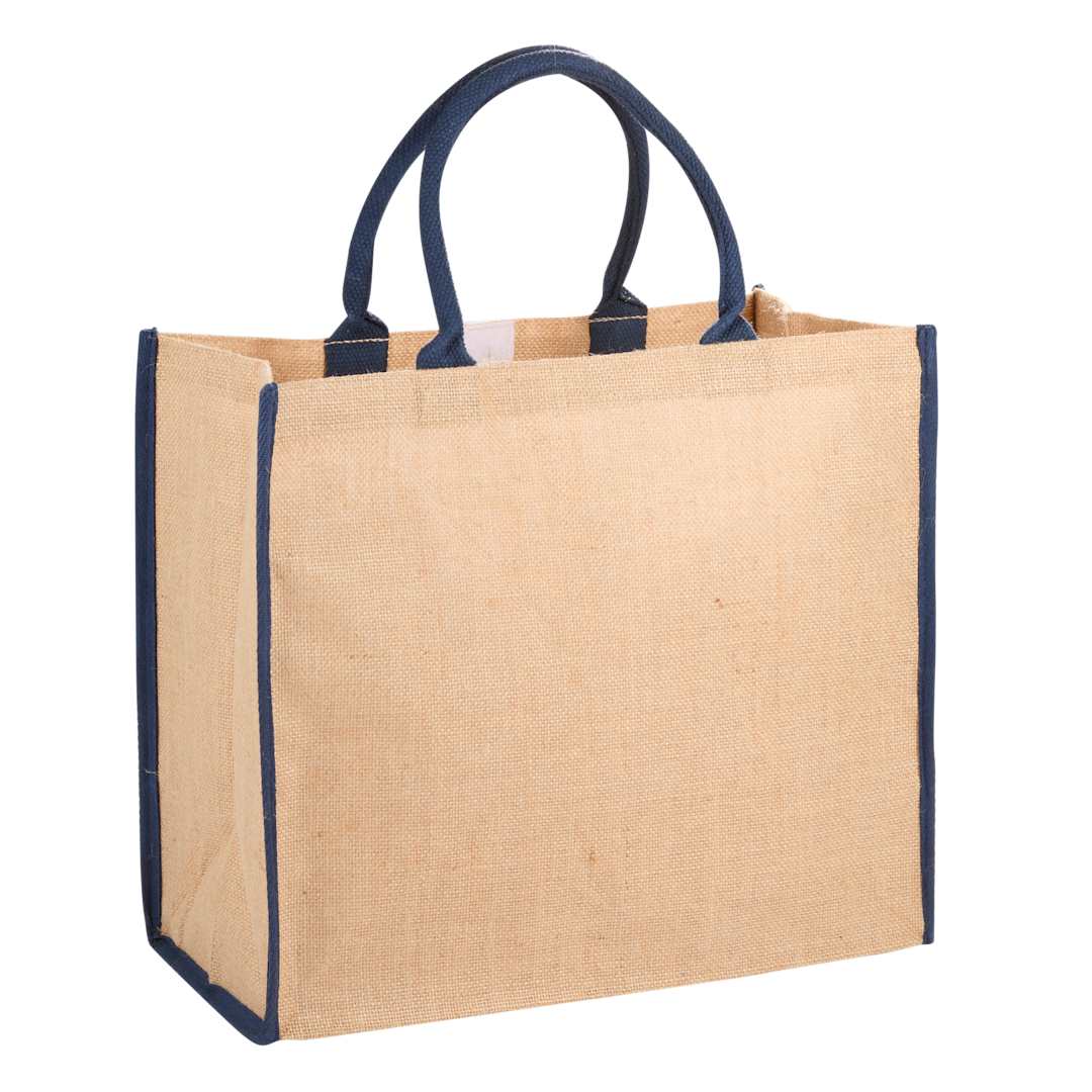 Large Jute Tote - SM-7126 Blue