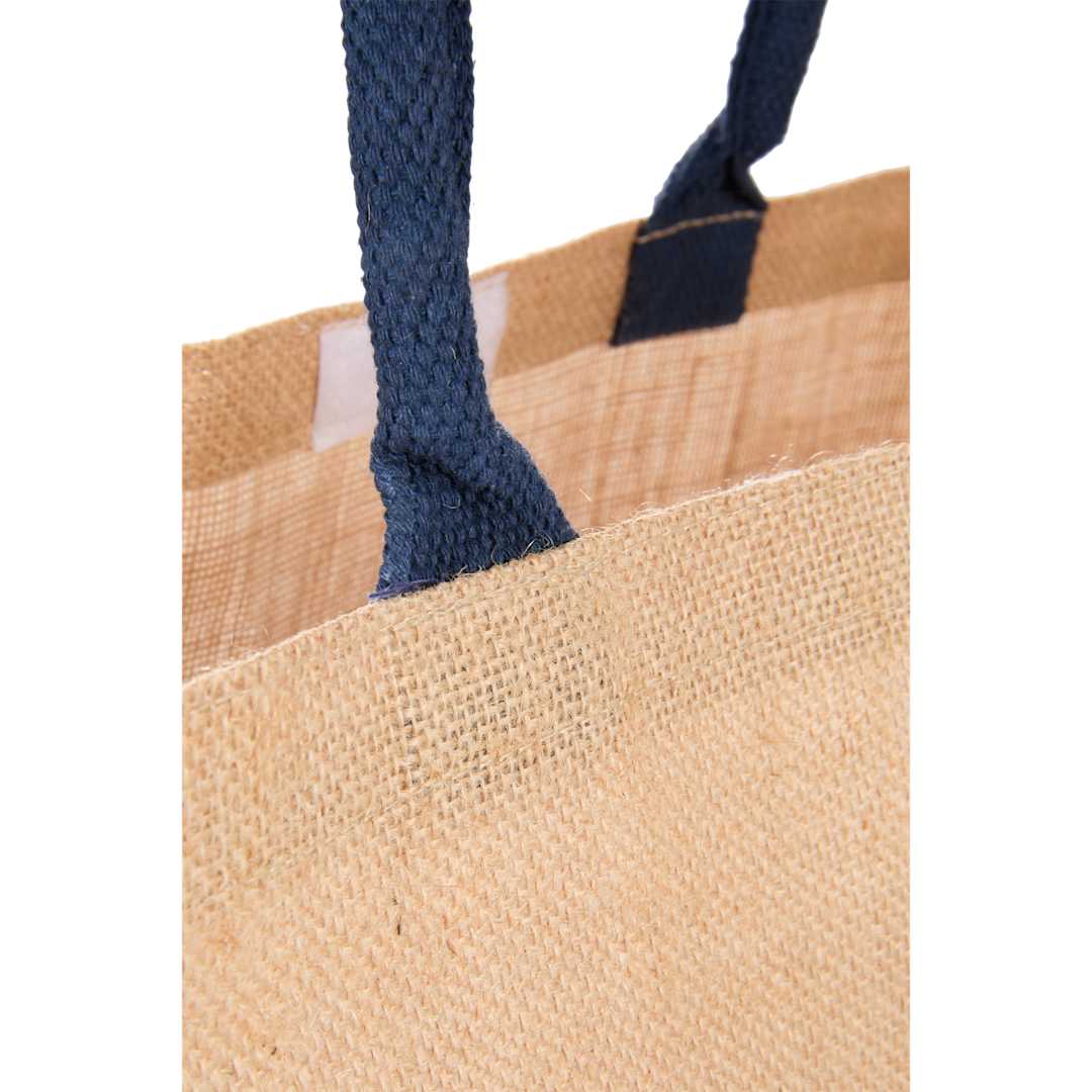Large Jute Tote - SM-7126 Blue
