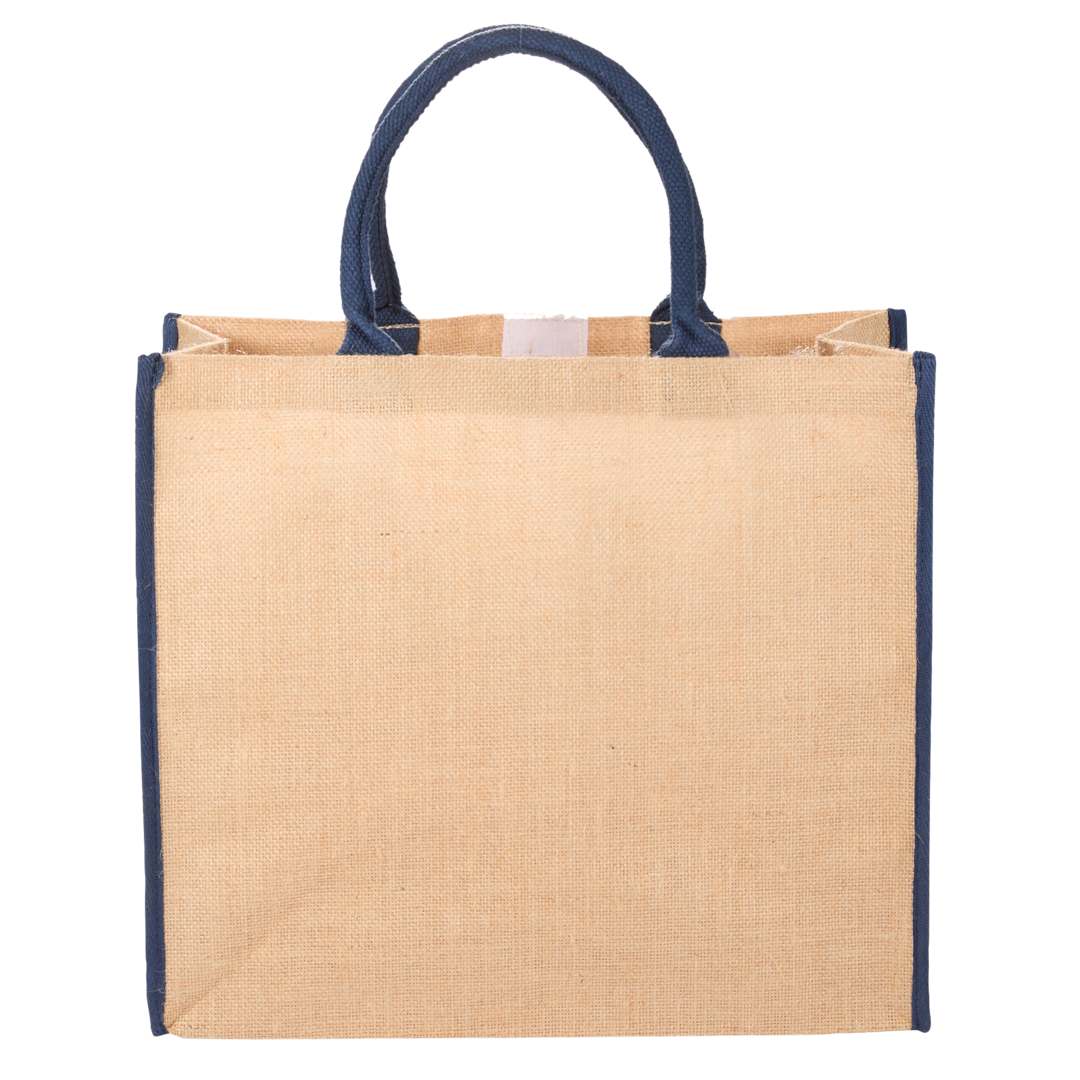 Large Jute Tote - SM-7126 Blue