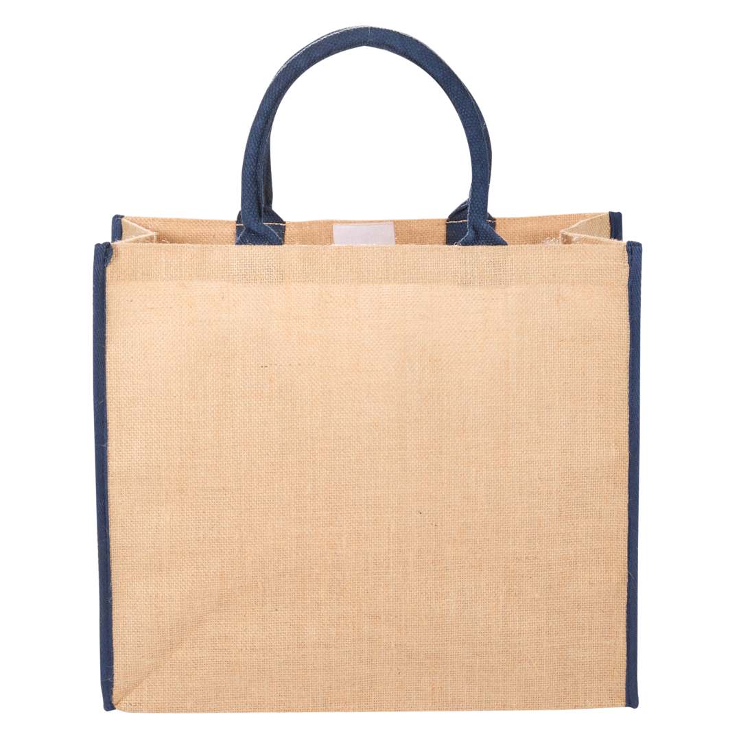 Large Jute Tote - SM-7126 Blue