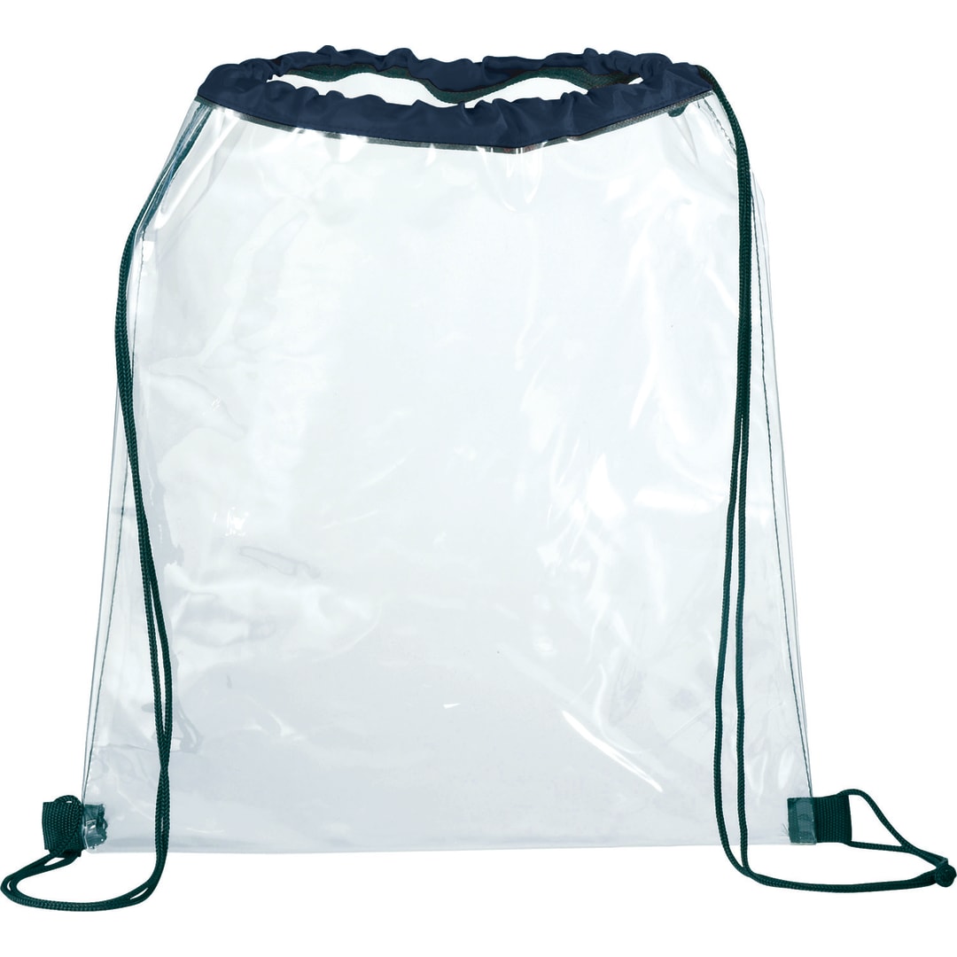 Rally Clear Drawstring Bag - SM-7200 Blue