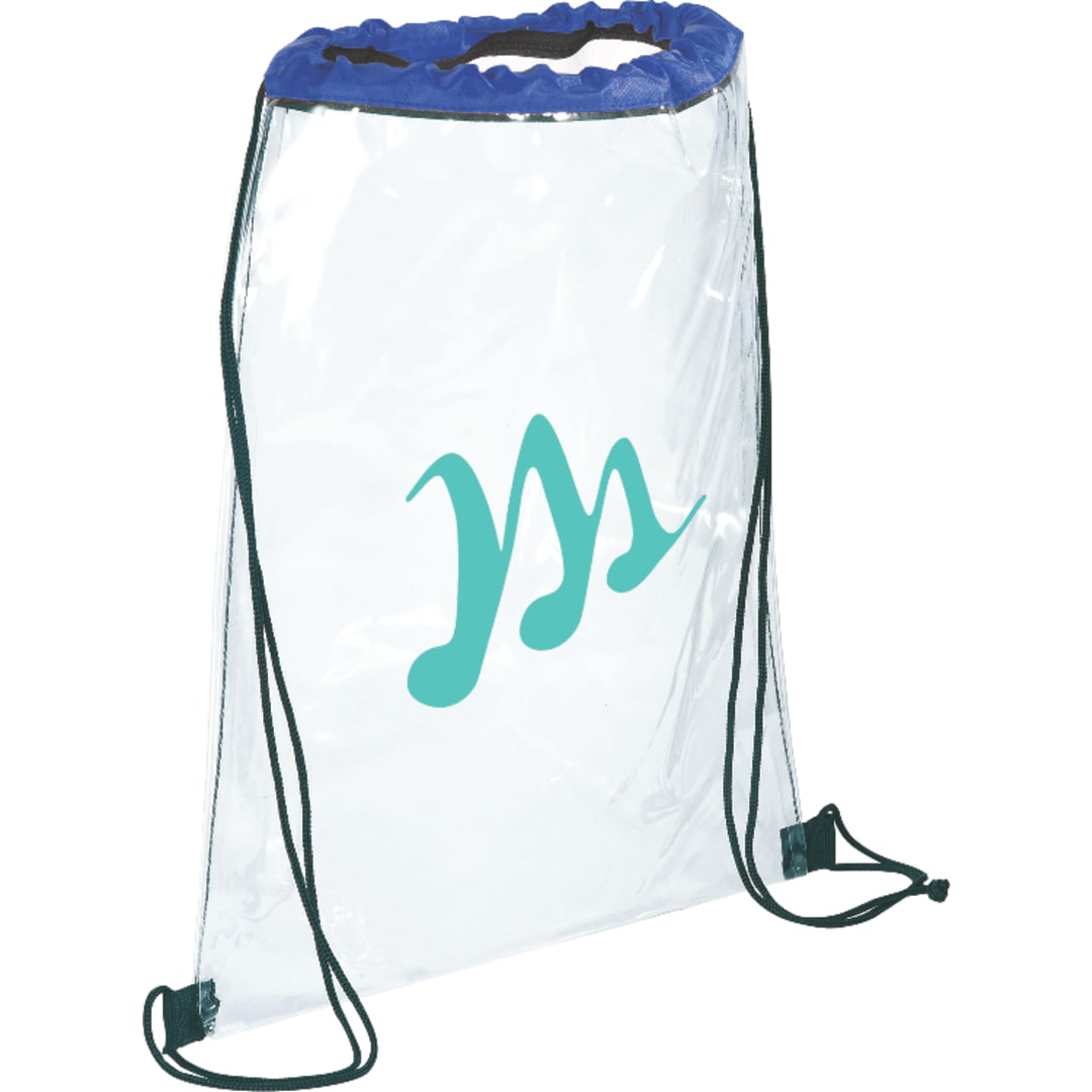 Rally Clear Drawstring Bag - SM-7200 Blue