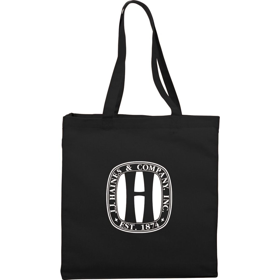 Odessa 8oz Cotton Canvas Tote - SM-7220 Black