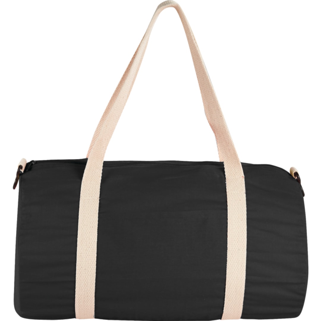 Bullet Barrel 18" 5oz Cotton Canvas Duffel Bag - SM-7233 Black