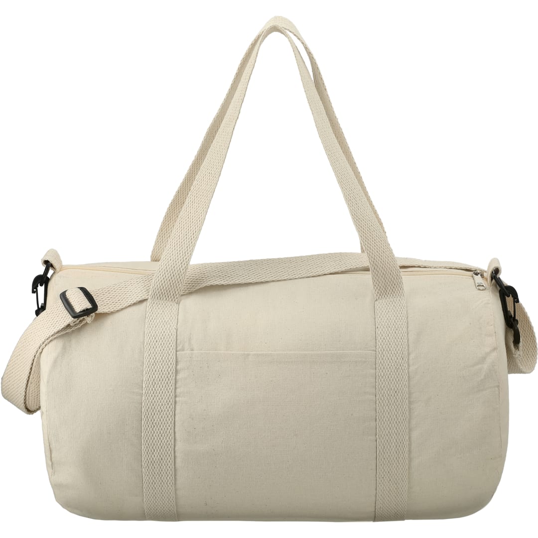 Bullet Barrel 18" 5oz Cotton Canvas Duffel Bag - SM-7233 Natural