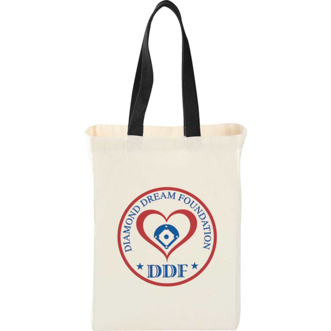 Nebraska 5oz Cotton Canvas Grocery Tote - SM-7236 Black