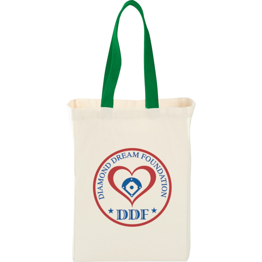 Bullet Nebraska 5oz Cotton Canvas Grocery Tote - SM-7236 Green