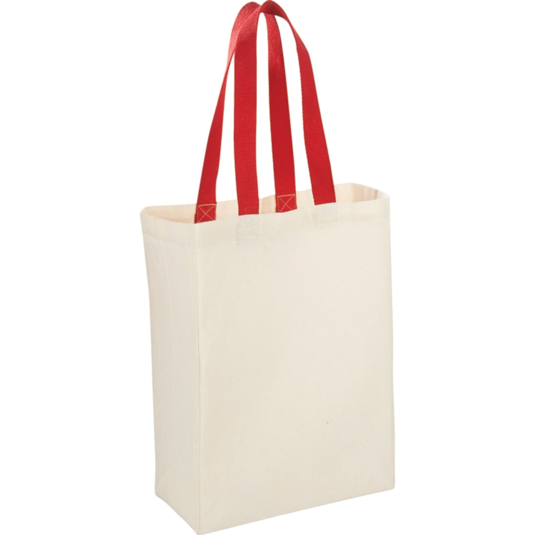 Bullet Nebraska 5oz Cotton Canvas Grocery Tote - SM-7236 Red