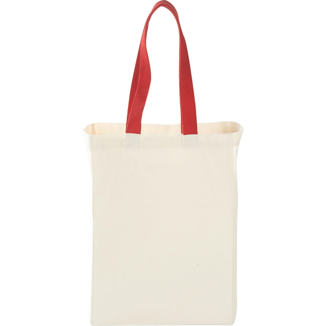 Bullet Nebraska 5oz Cotton Canvas Grocery Tote - SM-7236 Red
