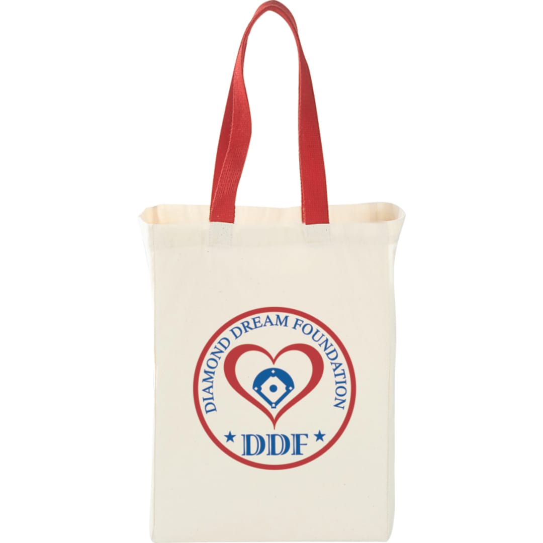 Bullet Nebraska 5oz Cotton Canvas Grocery Tote - SM-7236 Red